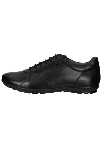 Geox Halbschuhe Leder/Textil Schwarz