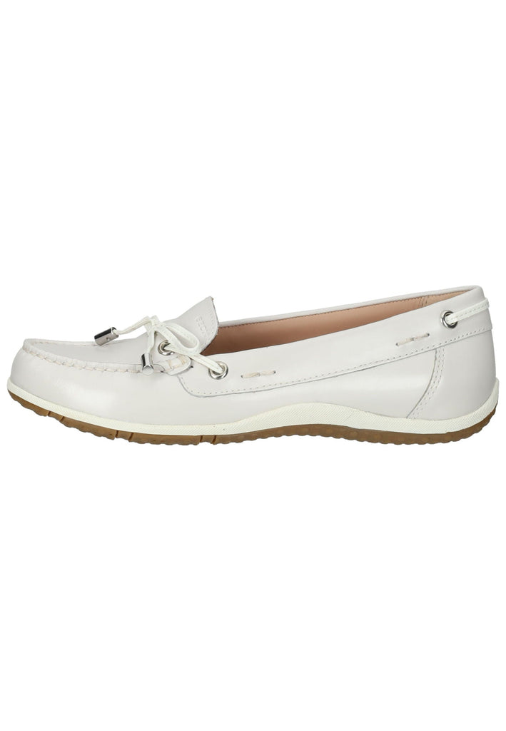 Geox Halbschuhe Leder/Textil Weiß