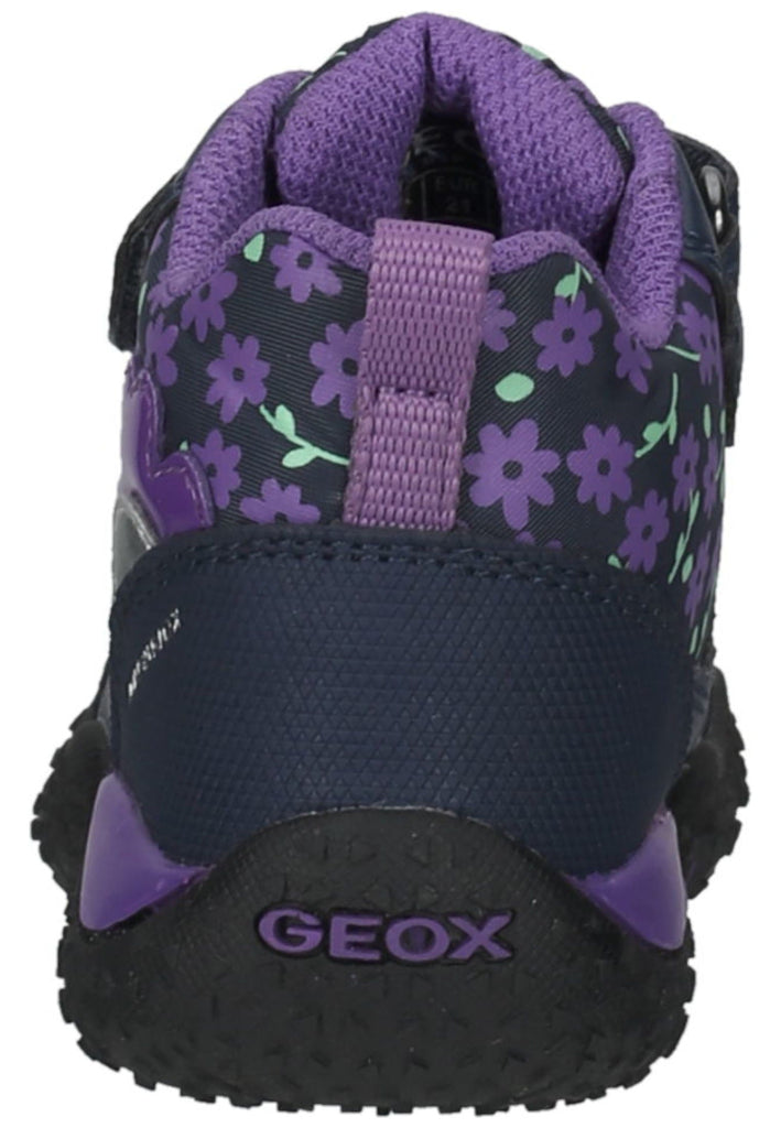 Geox Halbschuhe Lederimitat/Textil Navy/Lila
