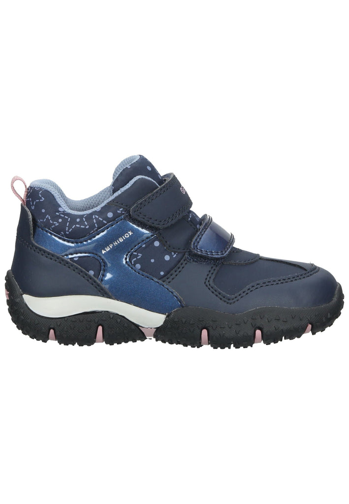 Geox Halbschuhe Lederimitat/Textil Navy/Pink