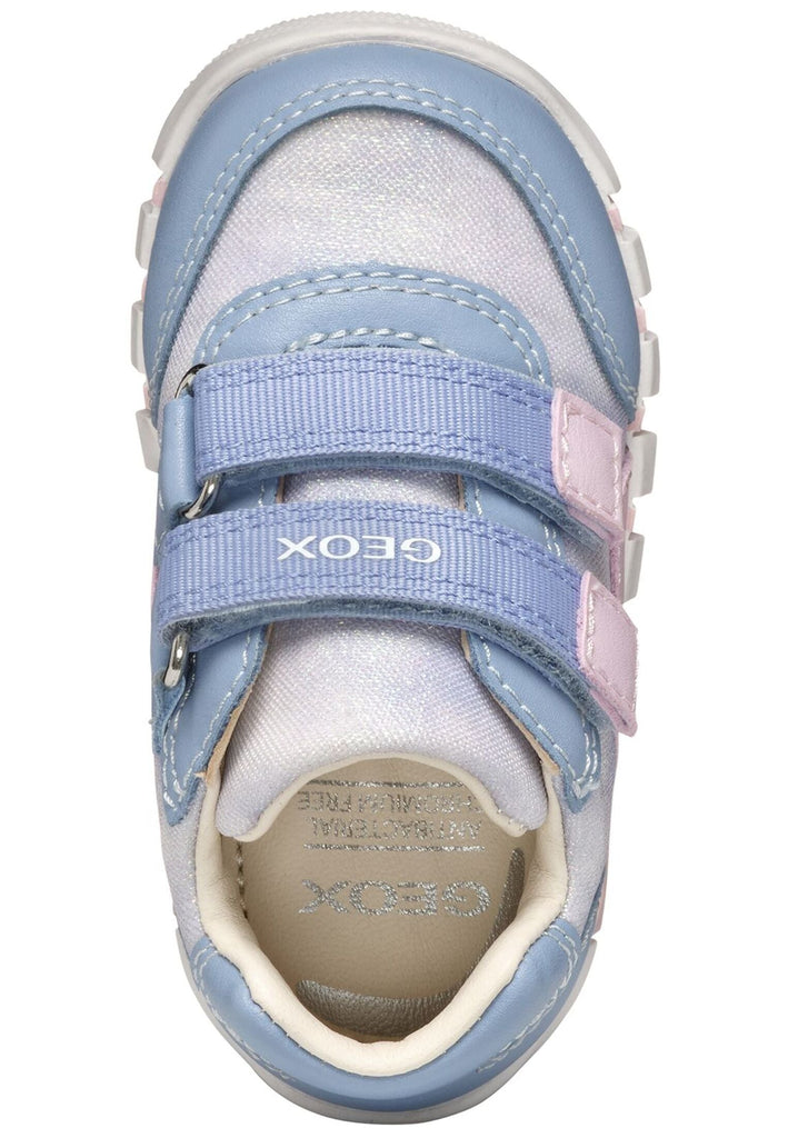 Geox Halbschuhe Lederimitat/Textil Rosa/Hellblau