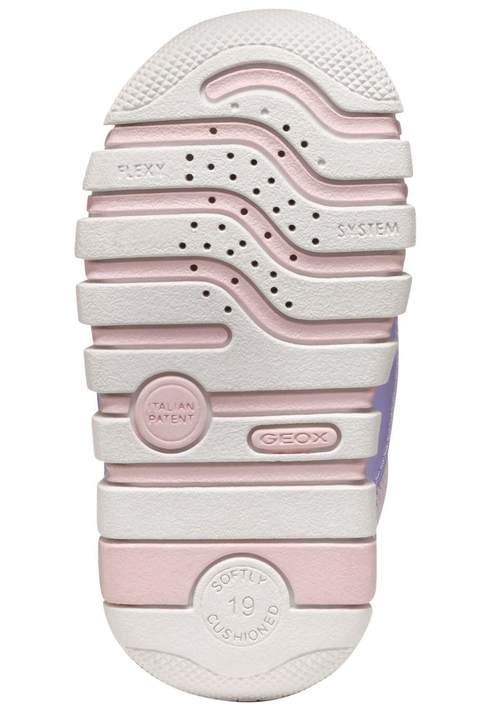 Geox Halbschuhe Lederimitat/Textil Violett/Rosa