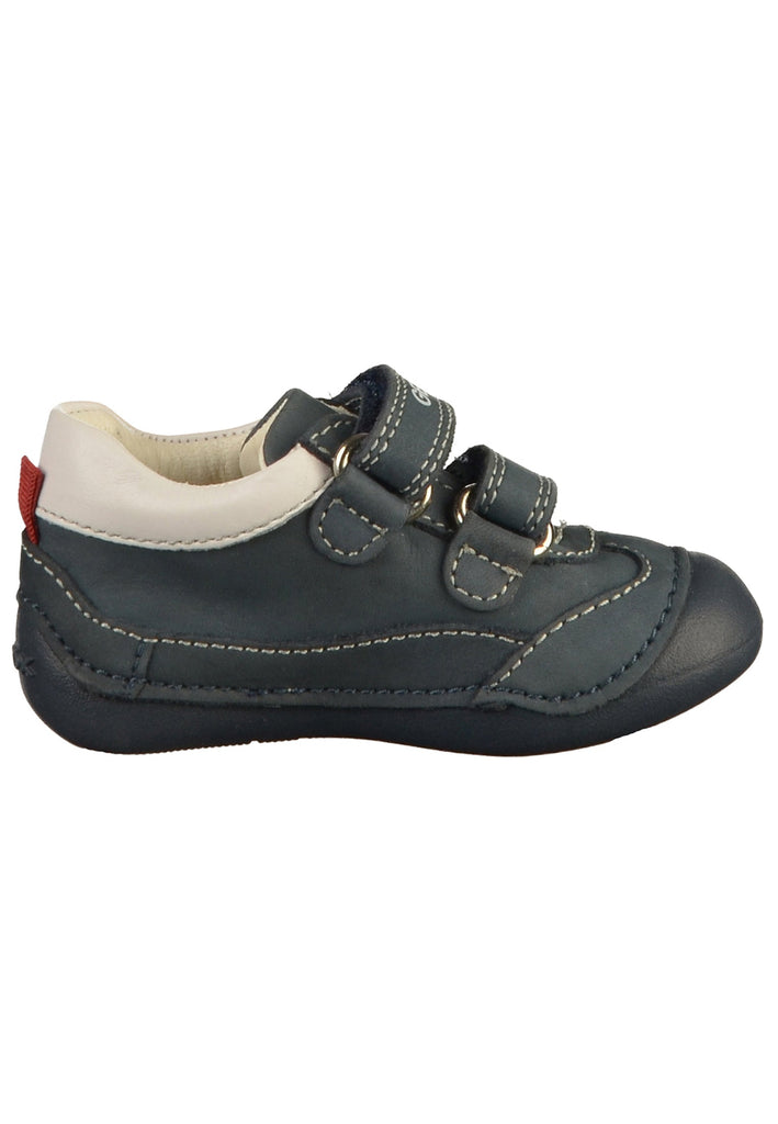 Geox Halbschuhe Nubukleder Navy/Weiß