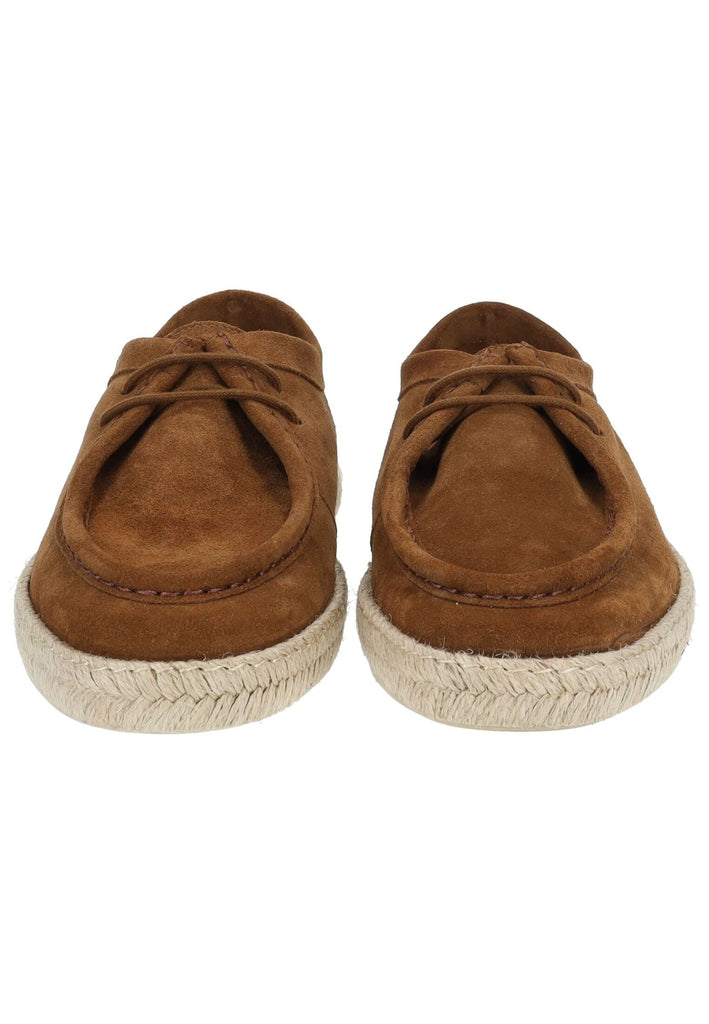 Geox Halbschuhe Veloursleder Mittelbraun