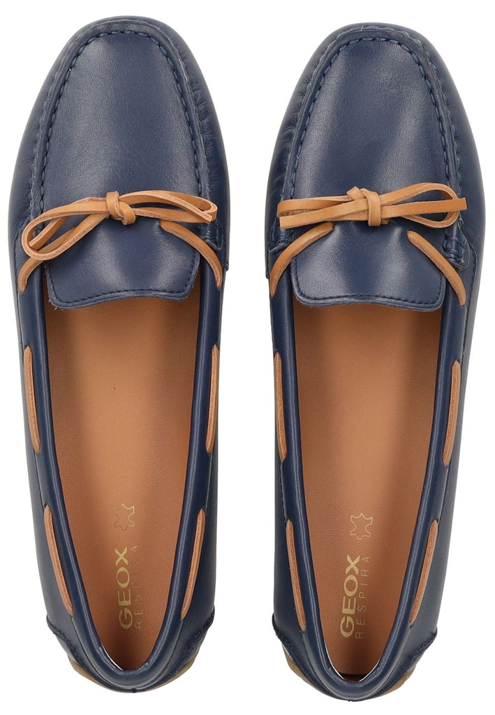 Geox Mokassin Leder Braun/Navy