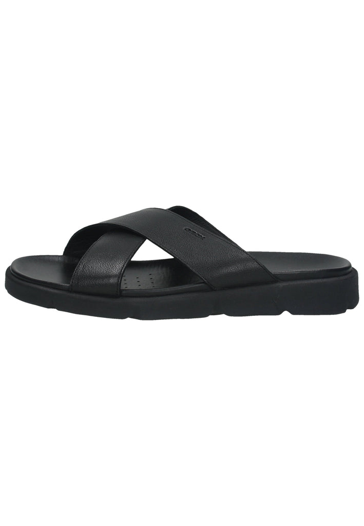 Pantoletten Geox Pantoletten Leder Black