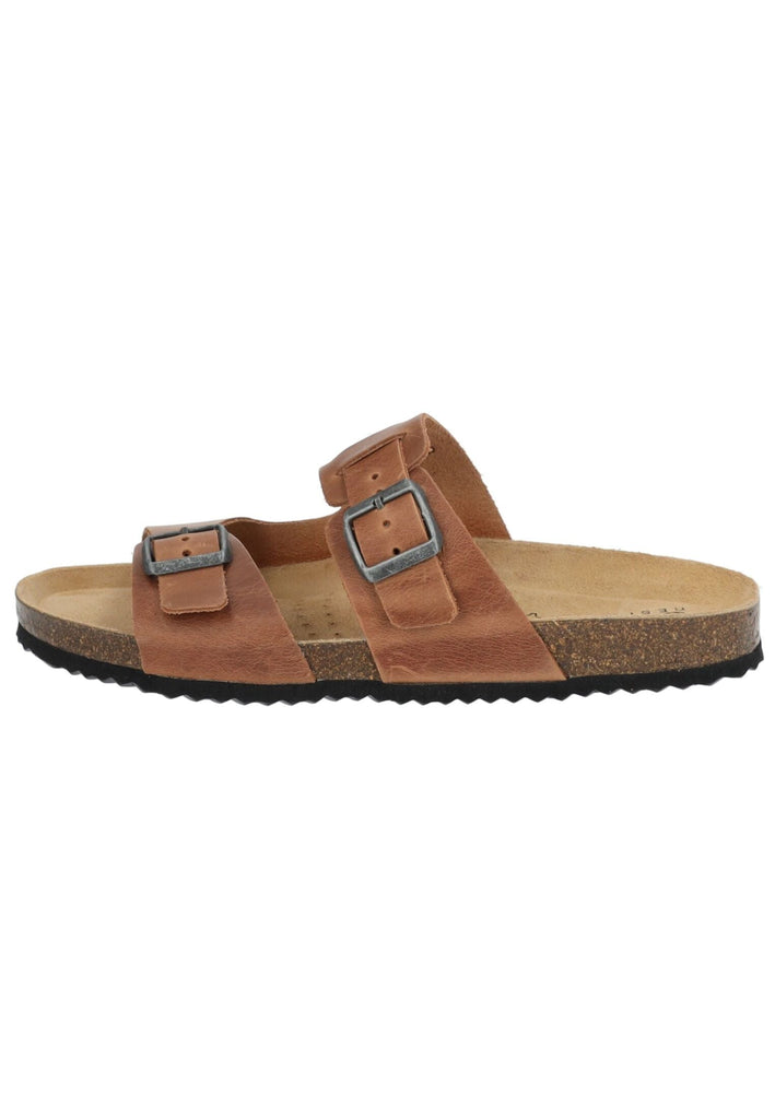 Geox Pantoletten Nappaleder Hellbraun