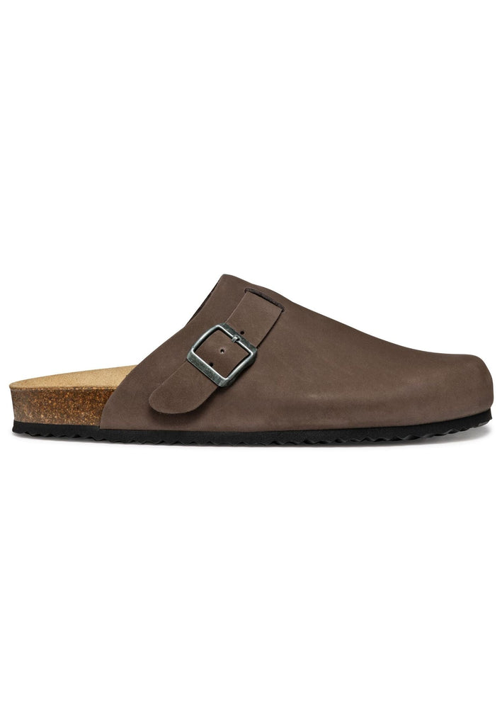 Geox Pantoletten Nubukleder Braun