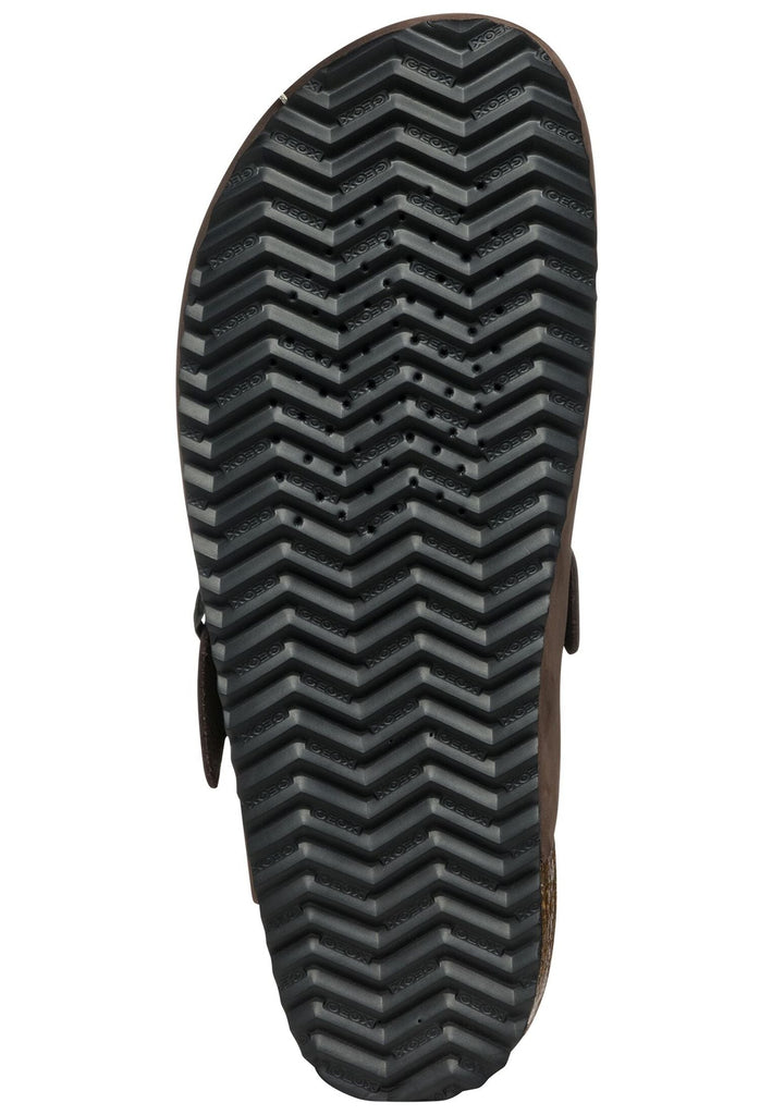 Geox Pantoletten Nubukleder Braun