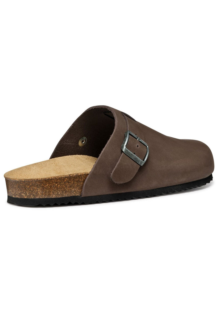 Geox Pantoletten Nubukleder Braun