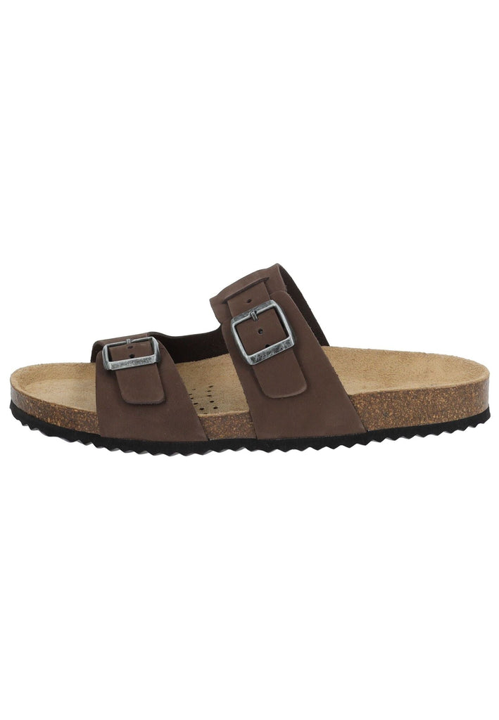 Geox Pantoletten Nubukleder Coffee