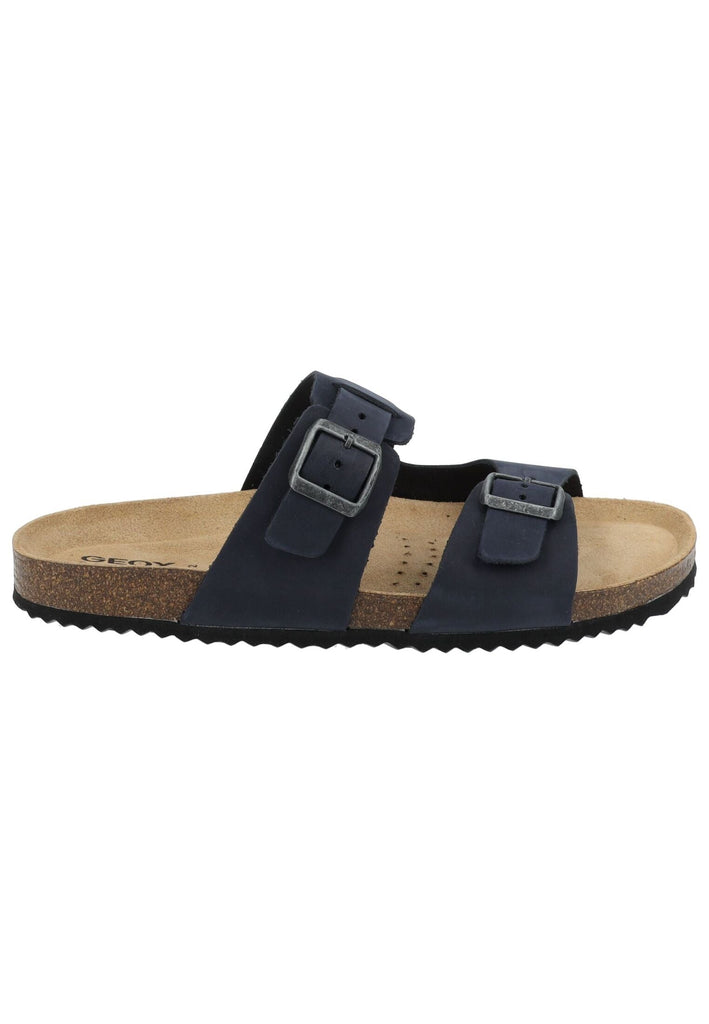 Geox Pantoletten Nubukleder Navy