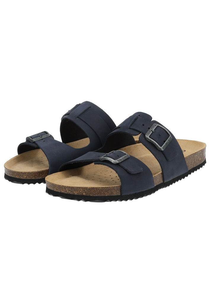 Geox Pantoletten Nubukleder Navy