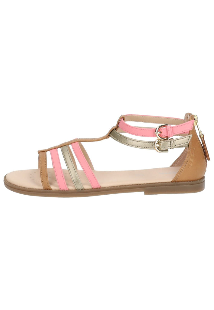 Sandalen Geox Sandalen Lederimitat Beige/Rosa