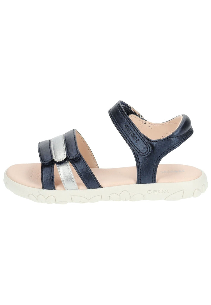 Sandalen Geox Sandalen Lederimitat Blau/Silber