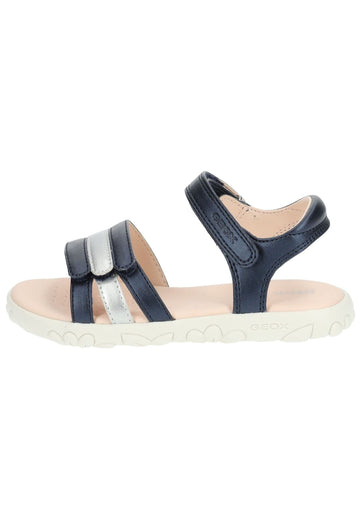Sandalen Geox Sandalen Lederimitat Blau/Silber