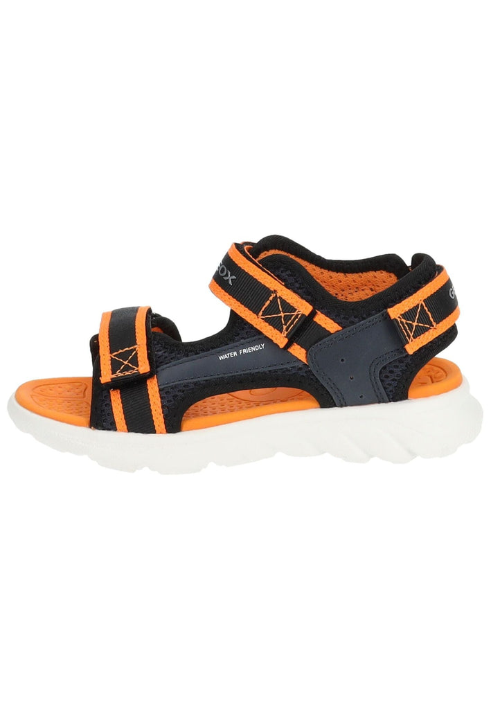 Sandalen Geox Sandalen Lederimitat/Mesh Navy/Orange