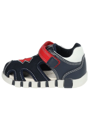 Sandalen Geox Sandalen Lederimitat/Mesh Navy/Rot