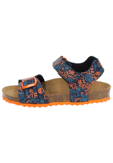 Sandalen Geox Sandalen Lederimitat Navy/Orange