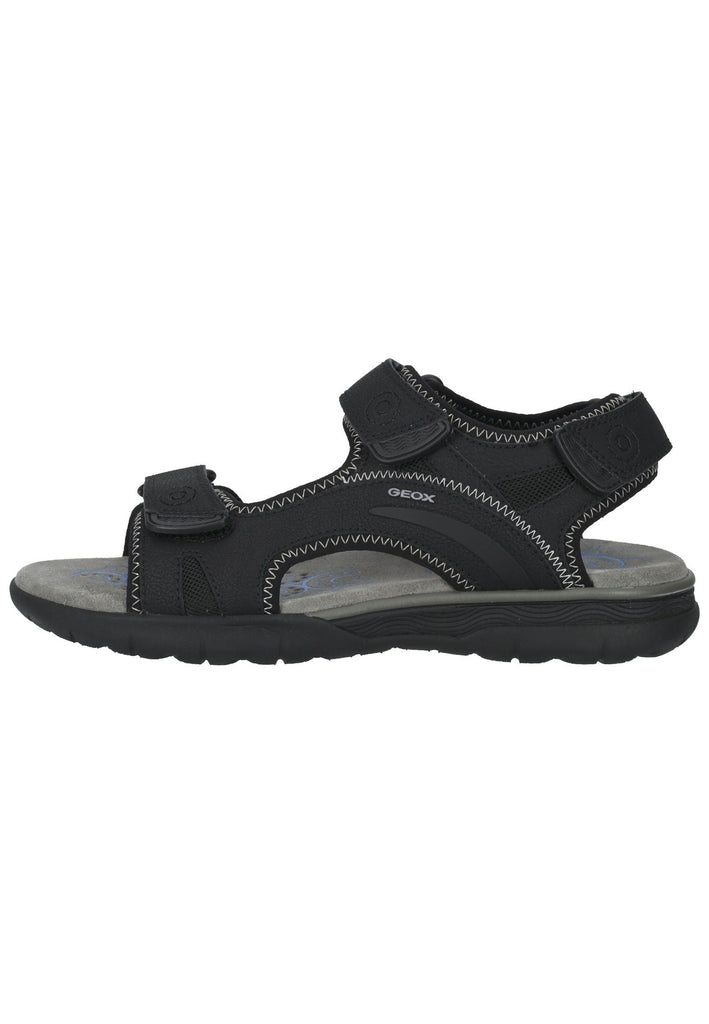 Sandalen Geox Sandalen Lederimitat/Textil Schwarz