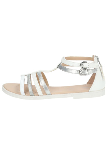 Sandalen Geox Sandalen Lederimitat Weiß/Silber