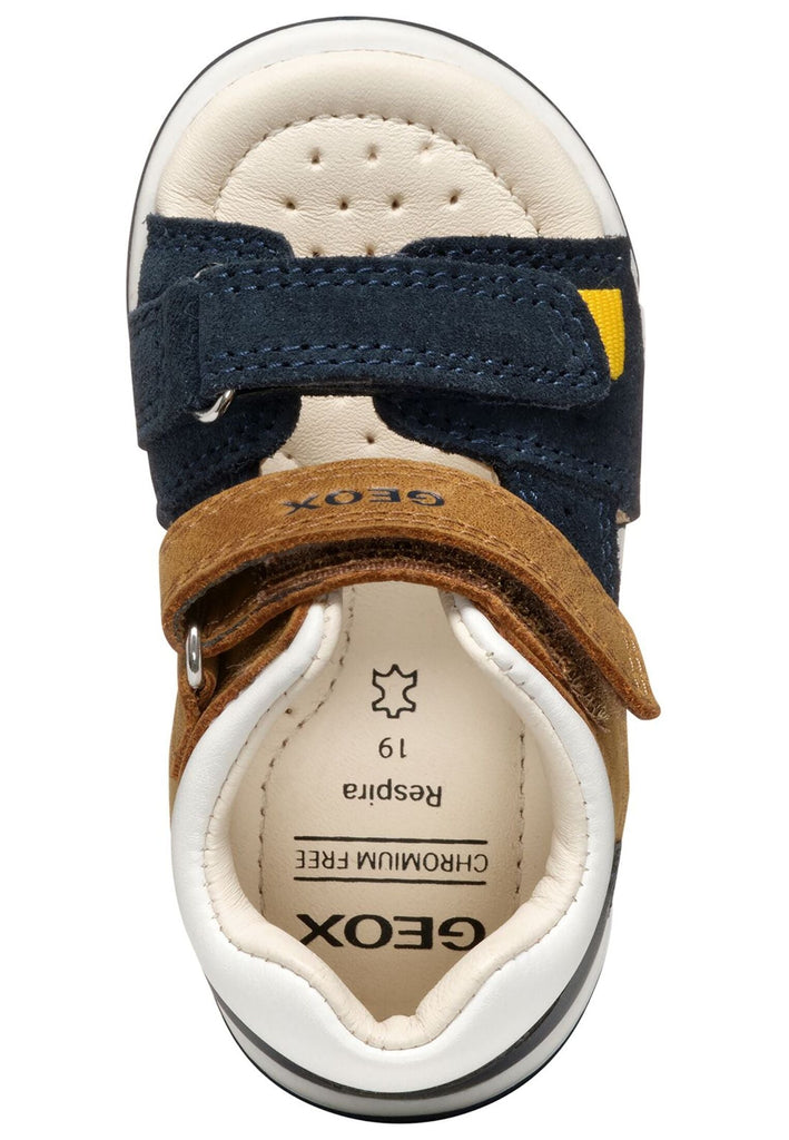 Geox Sandalen Leder/Synthetik Blau/Braun