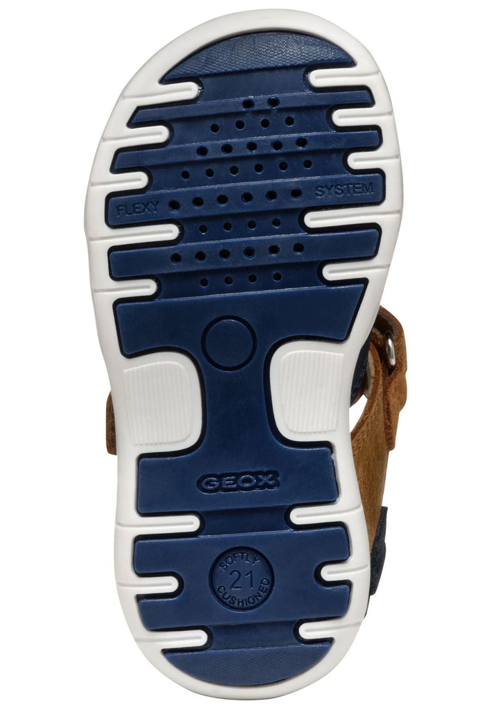 Geox Sandalen Leder/Synthetik Braun/Rot