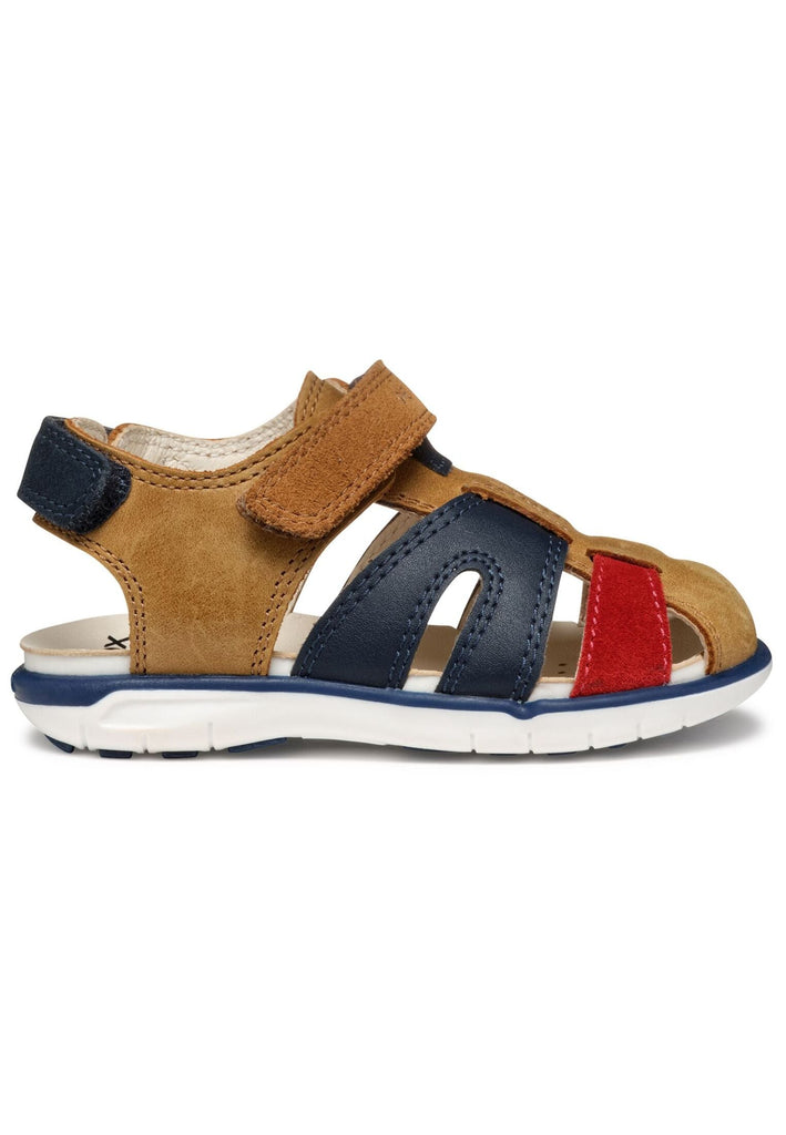 Geox Sandalen Leder/Synthetik Braun/Rot