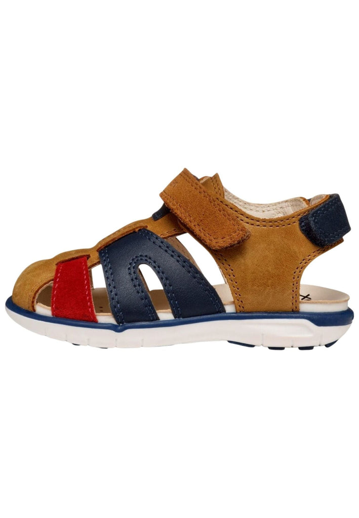 Geox Sandalen Leder/Synthetik Braun/Rot