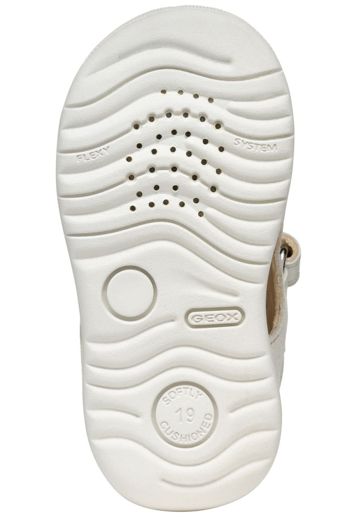 Geox Sandalen Leder/Synthetik Weiß/Silber