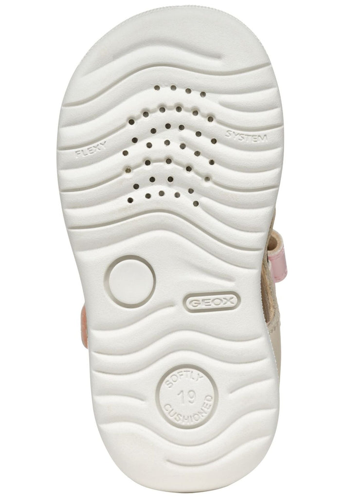 Geox Sandalen Leder/Textil Ivory