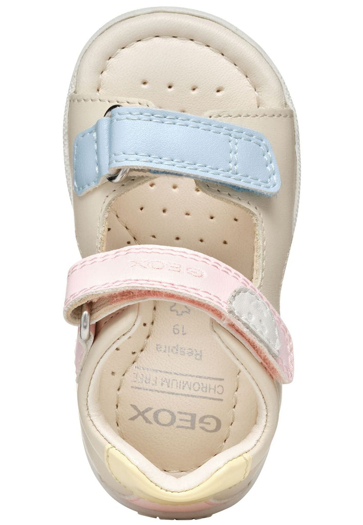 Geox Sandalen Leder/Textil Ivory