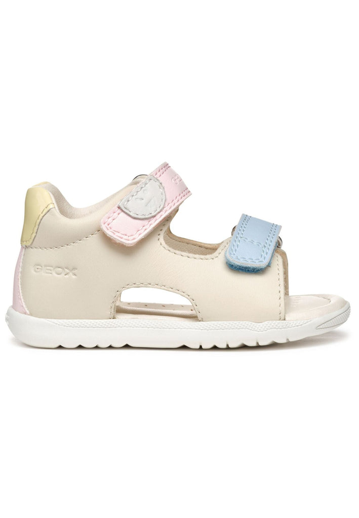 Geox Sandalen Leder/Textil Ivory