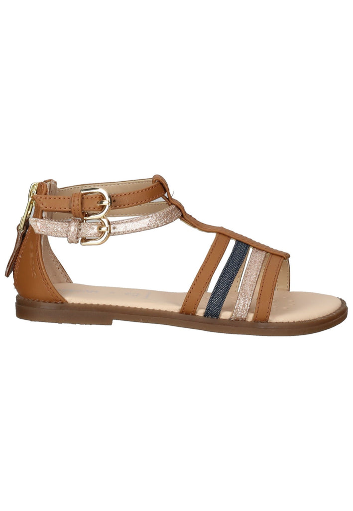 Geox Sandalen Lederimitat Cognac