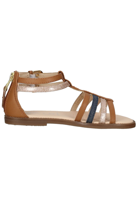 Geox Sandalen Lederimitat Cognac