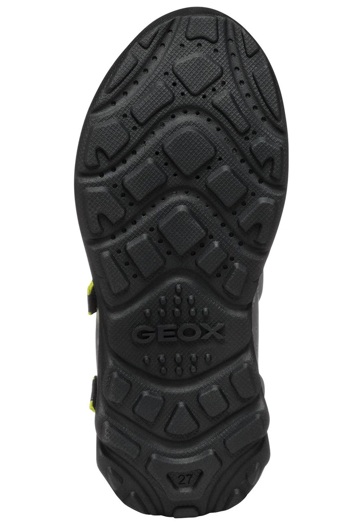 Geox Sandalen Lederimitat/Mesh Grau/Gelb