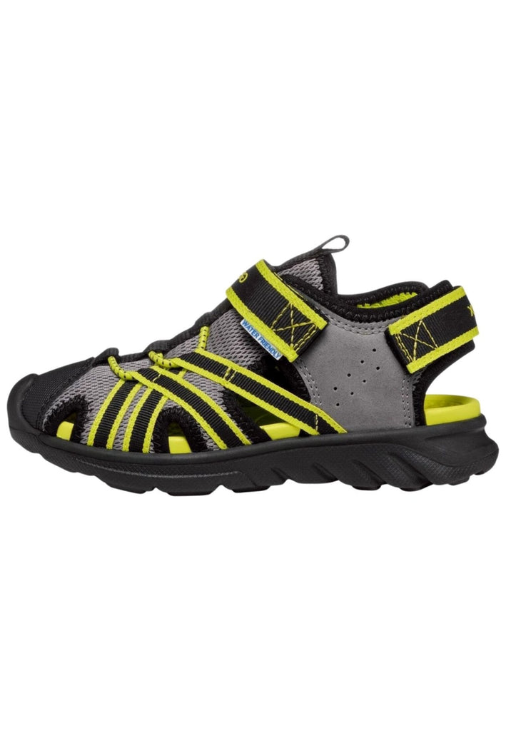 Geox Sandalen Lederimitat/Mesh Grau/Gelb