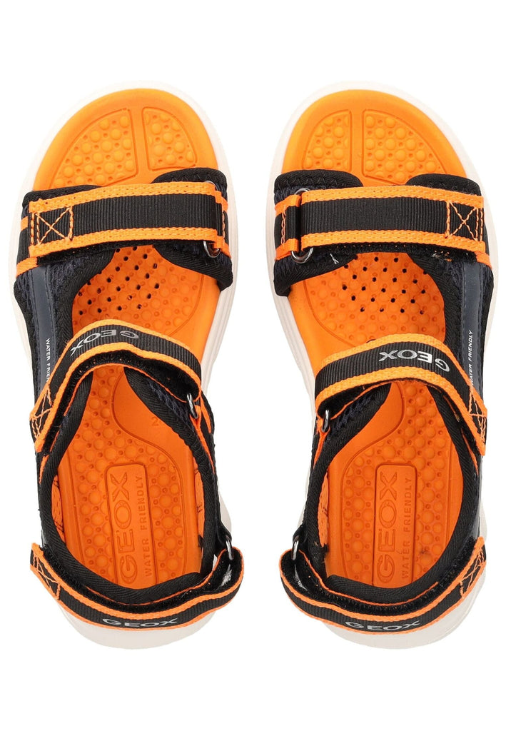 Geox Sandalen Lederimitat/Mesh Navy/Orange