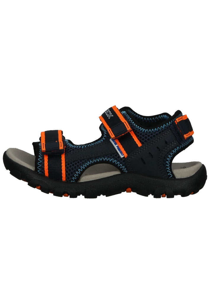 Geox Sandalen Lederimitat/Mesh Navy/Orange