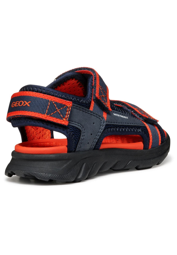 Geox Sandalen Lederimitat/Mesh Navy/Rot