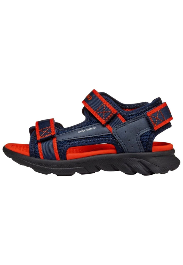Geox Sandalen Lederimitat/Mesh Navy/Rot
