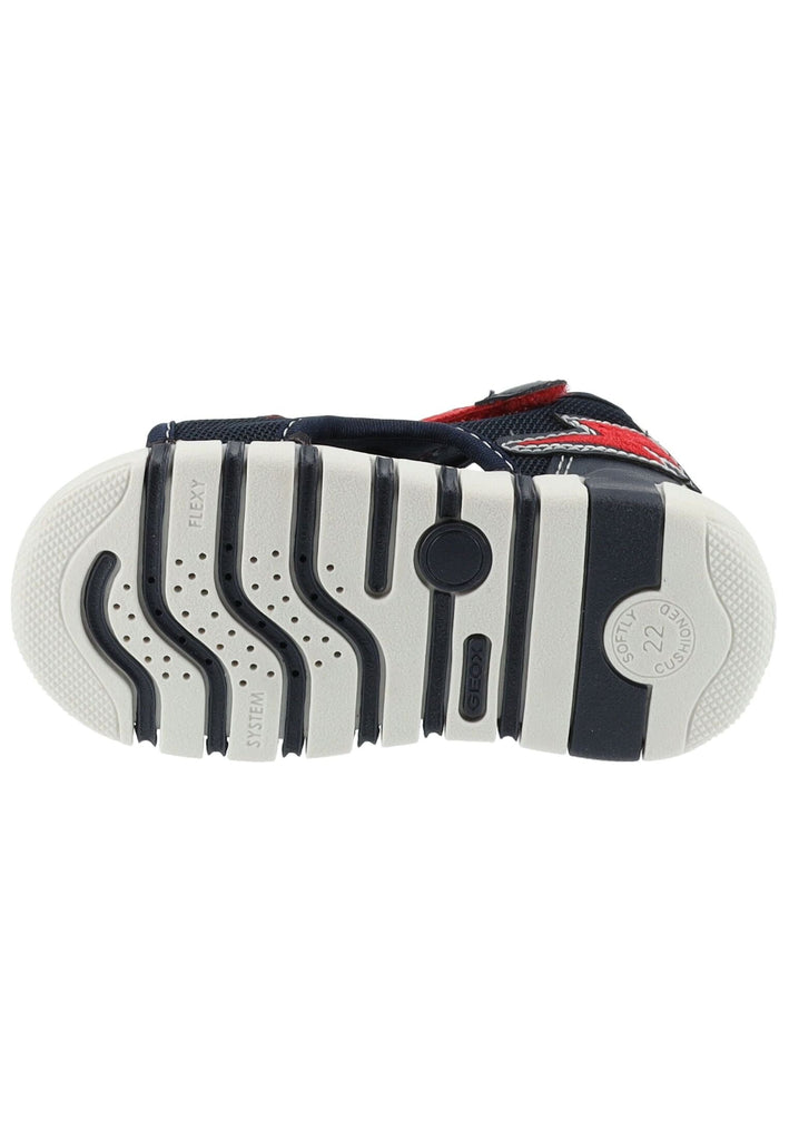 Geox Sandalen Lederimitat/Mesh Navy/Rot