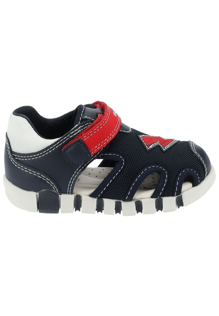 Geox Sandalen Lederimitat/Mesh Navy/Rot