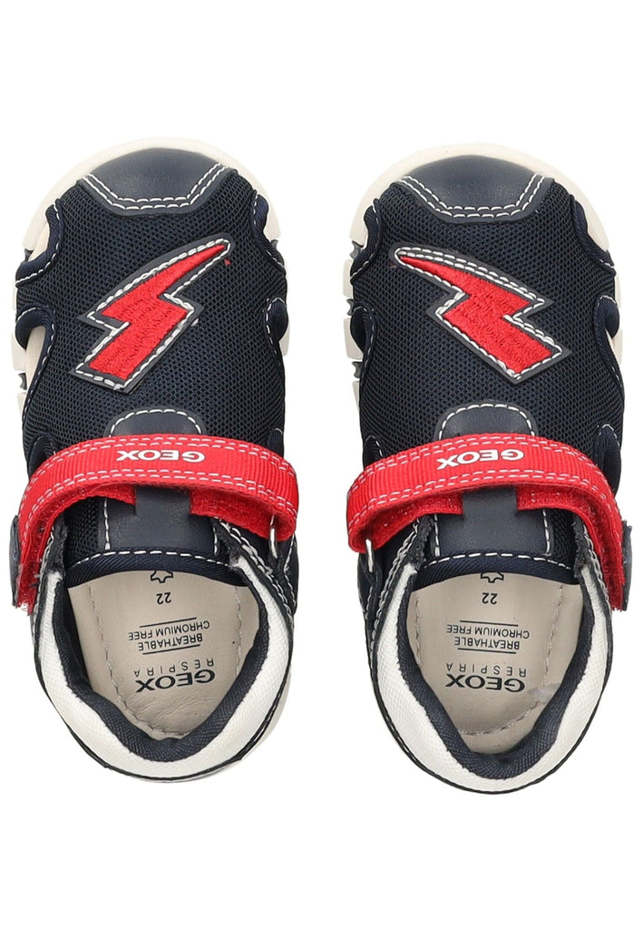Geox Sandalen Lederimitat/Mesh Navy/Rot