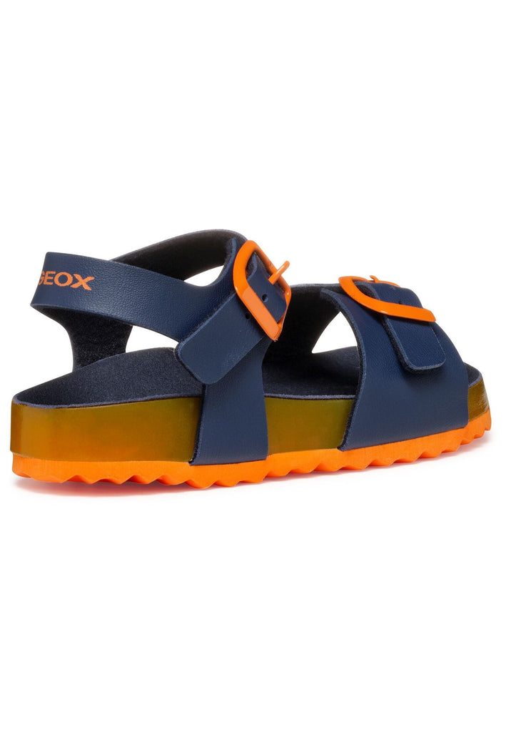 Geox Sandalen Lederimitat Navy/Orange