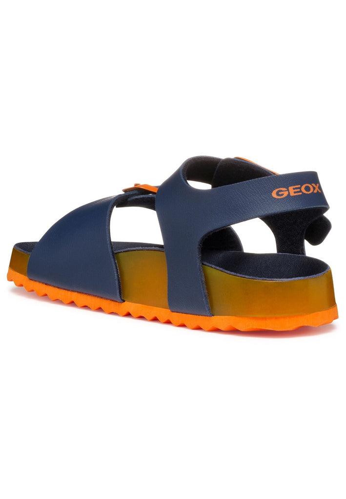 Geox Sandalen Lederimitat Navy/Orange