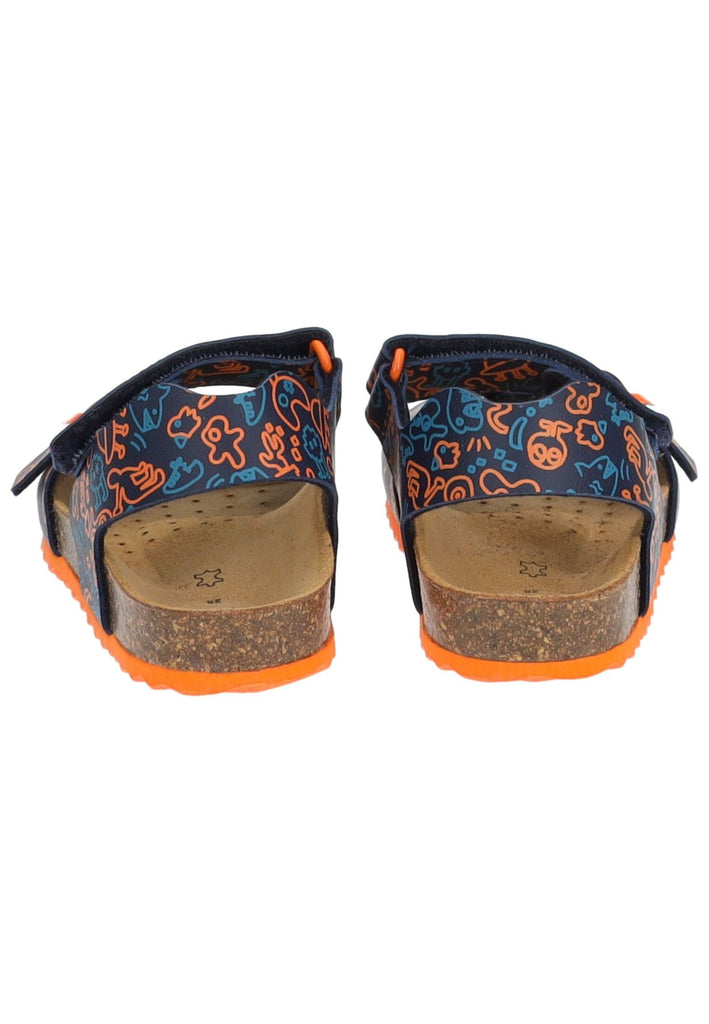 Geox Sandalen Lederimitat Navy/Orange