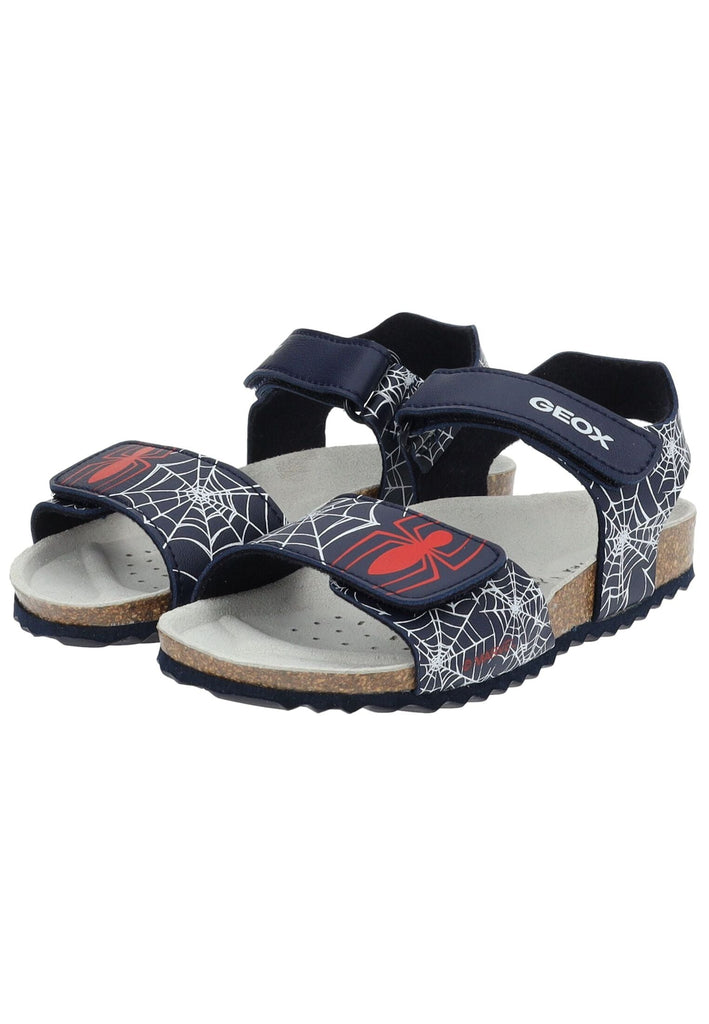 Geox Sandalen Lederimitat Navy/Rot
