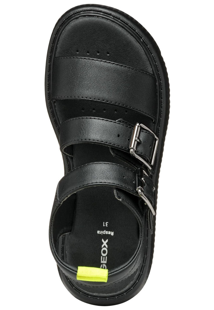 Geox Sandalen Lederimitat Schwarz