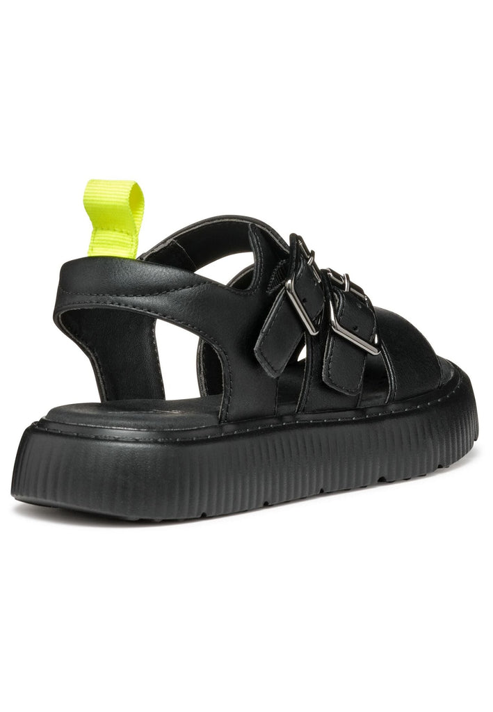 Geox Sandalen Lederimitat Schwarz